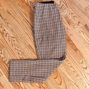Plaid High Waist Pixie Pant